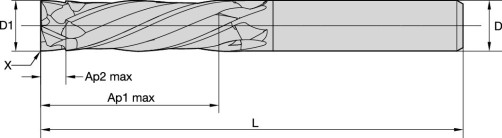 Фасонная фреза CCNC0600A3BH KCN05 компрессионного типа