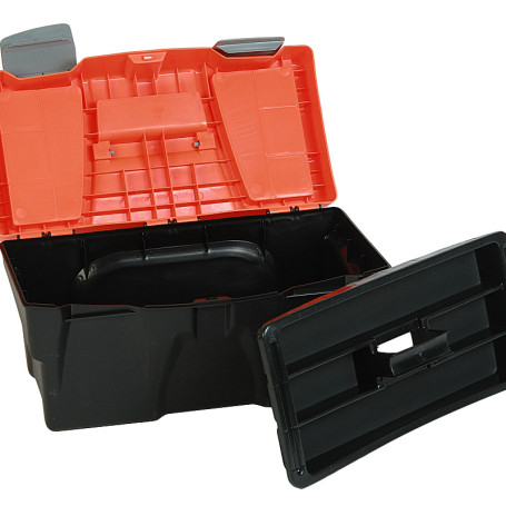 Ящик универсальный ER-10340 с лотком и 2 органайзерами на крышке 500х250х260 мм ЭВРИКА /1/3