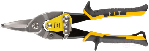 Ножницы по металлу усиленные CrMo Профи, прорезиненные ручки, прямые 250 мм