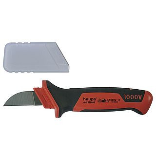 VDE cable cutting knife, straight blade 50 mm