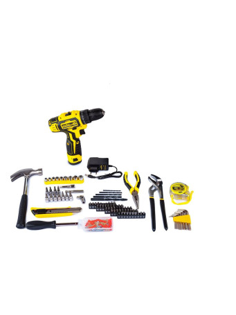 Tool Kit 195 items with screwdriver Replaceable battery, 12V, 30 Nm, 1 battery GOODKING