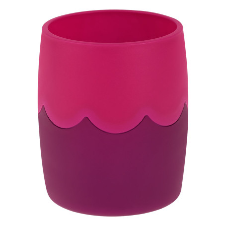 Stand-glass STAMM, plastic, round, two-tone purple-lilac