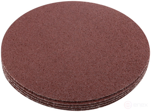 Круги абразивные шлифовальные на ворсовой основе под "липучку" (Р60, 125 мм, 5шт.), Cutop Profi