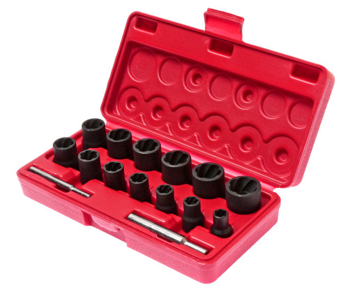 A set of heads for damaged bolts and nuts 8-21mm (in a case) 15 items JTC /1