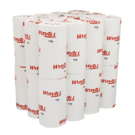 WypAll® L10 Cleaning material for the food industry and general cleaning - Compact roll / White /1 layer F2 (24 Rolls x 165 sheets)