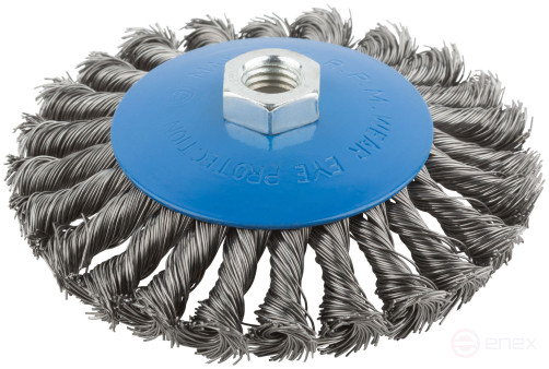 Corkscrew, type "wheel" with tilt, nut M14, steel twisted wire 125 mm