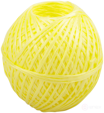 Шпагат полипропиленовый 1000 текс, 100 м желтый