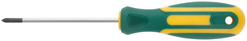 Screwdriver "Contour", CrV steel, rubberized handle 3x75 mm PH0