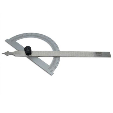 Universal protractor with vernier (120x150 mm) dimension 0-180°