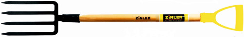 Вилы копальные малые цельнолитые c деревянным черенком 740 мм и ручкой ВКМЧ2р