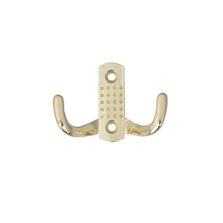 Крючок меб. двухрожковый мет. WP12 золото AKS