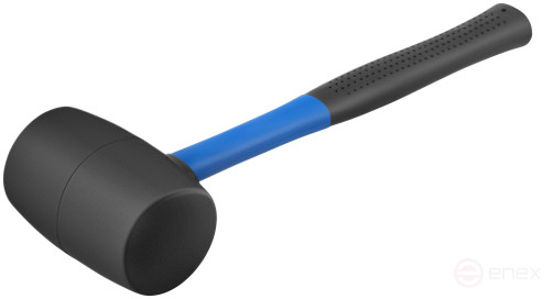 Rubber mallet, fiberglass handle 450 gr.