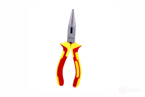 Long pliers (thin pliers), with two-component handles,CR-V steel, 160 mm, Ripo "Standart" series