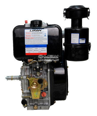 Двигатель Lifan Diesel C195FD-A, вал 25мм, катушка 6 Ампер