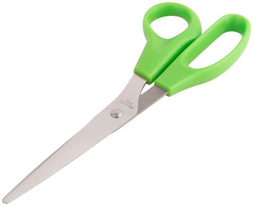 Household stainless steel scissors, plastic handles, blade thickness 2.0 mm, 210 mm