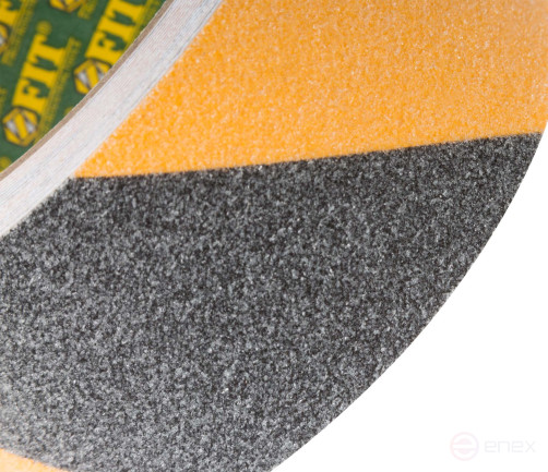 Anti-slip adhesive tape, black and yellow, 50 mm x 5 m