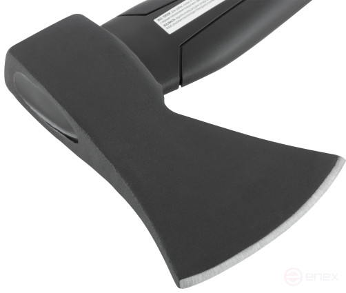 The axe is forged reinforced steel, reinforced fiberglass handle 600 gr.
