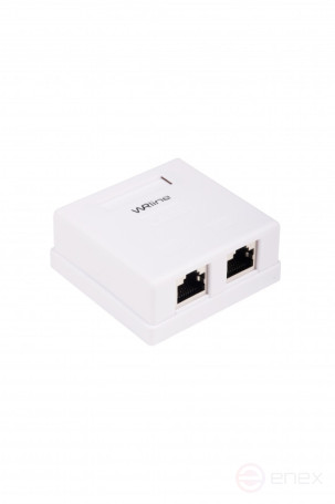 WRline WR-WS-8P8C-C5E-SH-2 Computer socket RJ-45, category 5e, shielded, double, external, Dual IDC, color white