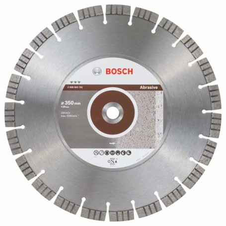 Diamond Cutting Wheel Best for Abrasive 350 x 20.00 x 3.2 x 15 mm