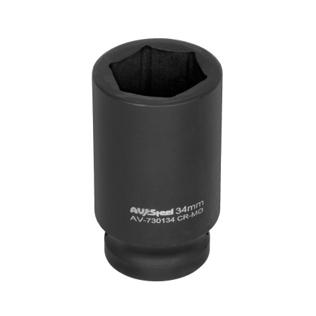 Головка ударная 3/4" шестигранная удлиненная 34мм