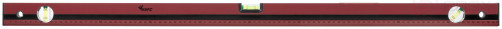 Optima level, 3 eyes, red body, milled working face, 1000 mm scale