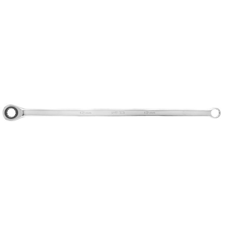 Double cap wrench, with ratchet mechanism, long, 8 mm