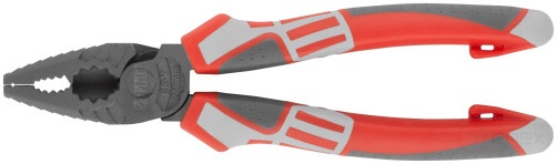 Плоскогубцы комбинированные "Эталон", CrV сталь, ребра жесткости на губках, тефлоновое покрытие, 3К прорезиненные ручки 200 мм