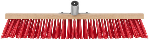 Profi wooden outdoor brush, stiff bristles, metal tool at an angle, 5-row, 500x65 mm