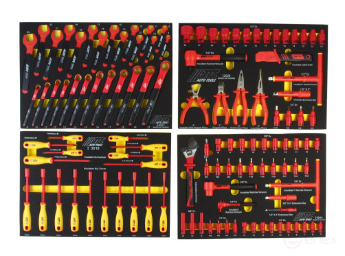Набор инструментов 115 предметов изолированных комплект JTC