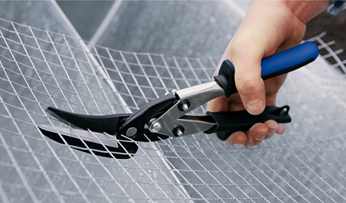 D22A-SB MULTISNIP Metal scissors, perfect, elongated, left, 280 mm, cut: 1.2mm, high quality steel, long straight continuous cut