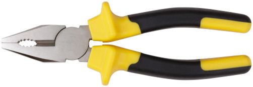 Combined pliers "Start" black and yellow rubberized handles, chrome-nickel coating 180 mm