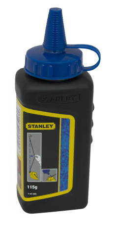 Chalk in the form of blue powder for marking works in plastic bottles of 115 g STANLEY 1-47-403