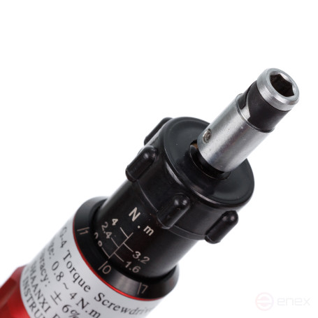 NQG6 Отвертка динамометрическая 1-6 Nm. градация 0,1 Nm.1/4", L-187 mm/D-35 mm/ 0,4 кг. DFZ