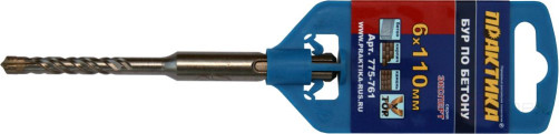 Drill bit SDS-plus PRACTICE 6 x 50/110 mm, X-type series "Expert" on concrete (775-761)