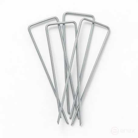 Garden staples for covering material U-shaped 100 pieces metal