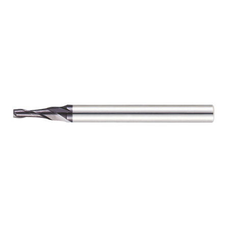 Conical carbide end mill 2.5 x 15 x 5.13 x 50 angle=5gr P45C Z=2 c/x dx=6 TL235-025.050K-P45C Beltools