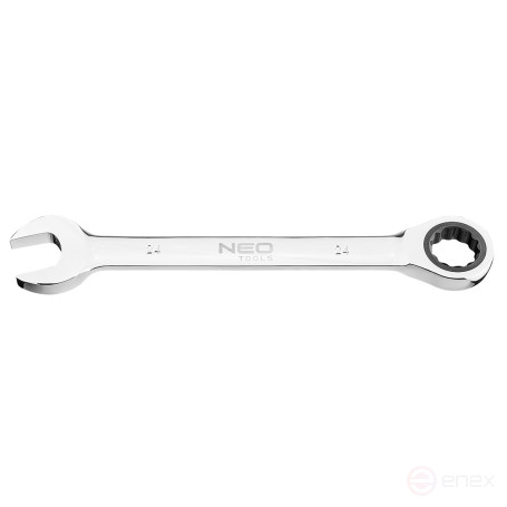 Ключ комбинированный с трещоткой, 24 мм