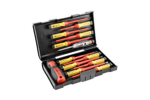 A set of dielectric screwdrivers 1000 V, 13 HOEGERT ave.