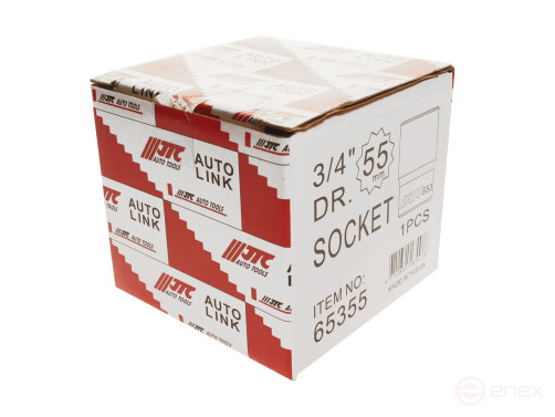 Головка торцевая 3/4" 55мм 12-ти гранная L=76мм JTC