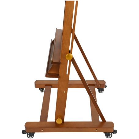 Easel outdoor studio Gamma "Old master", 59,5*59,5*190 (370) see, red lacquered beech