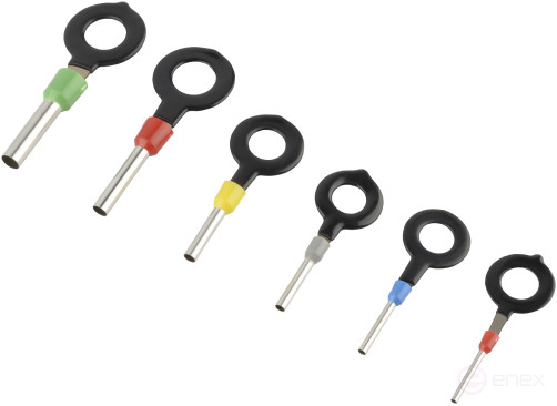 Pinout kit for connectors and contacts 18 pieces BERIL