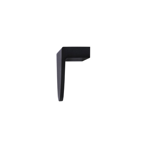 Handle meb. bracket alum. FUN 64, brushed black matte, AKS