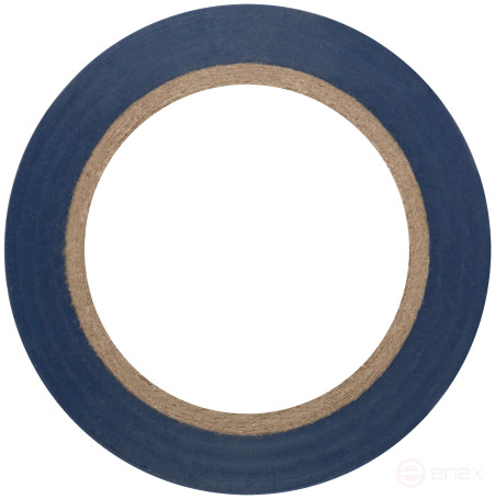 Изолента ПВХ самозатухающая 19 мм х 0,13 мм х 10 м (синяя)