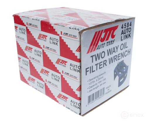 Съемник фильтров масляных 1/2" 24мм (d=104-150) 2-х позиционный JTC