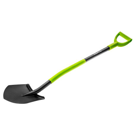 Pointed shovel, metal handle