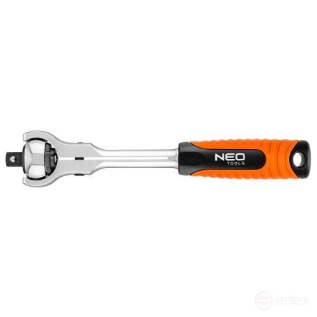 1/2" ratchet wrench, 360°, 72 teeth