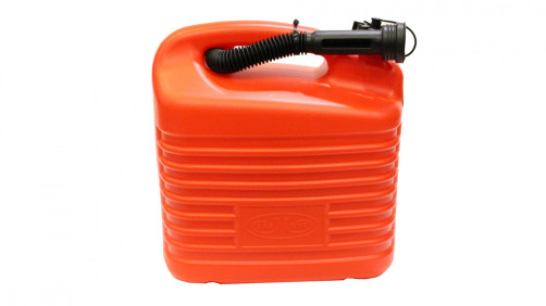 Plastic canister with filling device, 10 liters