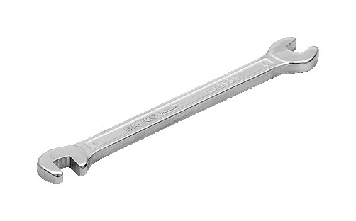 Двусторонний рожковый ключ (82,5° и 15°), 11 мм