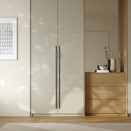 Ручка меб. скоба алюм. MELISA 160-192/220 черный матовый, AKS