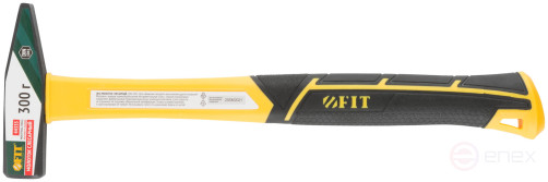 Молоток кованый, фиберглассовая усиленная ручка, Профи 300 гр.